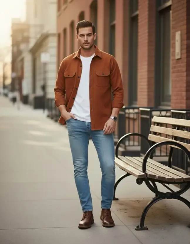 Men Regular Fit Solid Button Down Collar Casual Shirt - Maroon